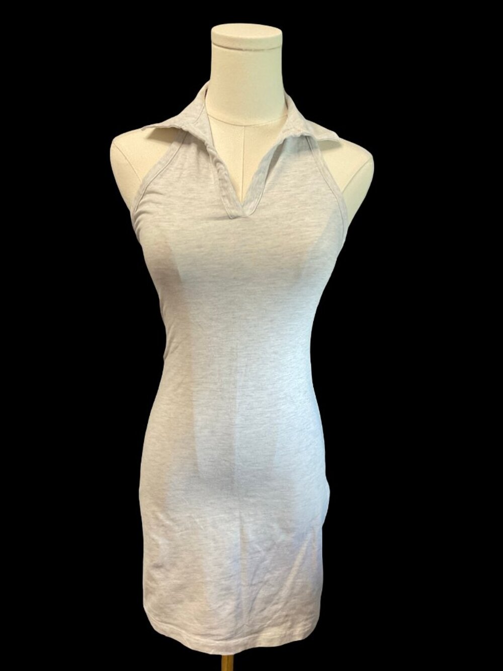 👗5/$25 - Grey Halter Dress w/ Collar